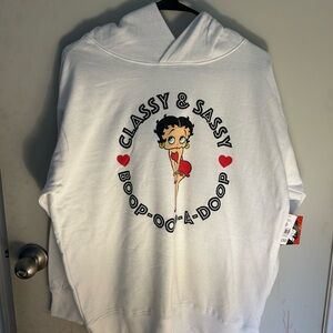 Betty Boop White Hoodie